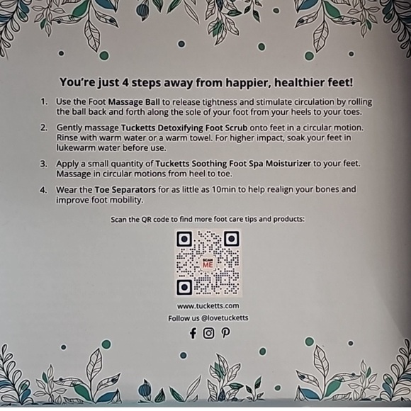 NIB new Tucketts foot spa kit $50 - Picture 4 of 5